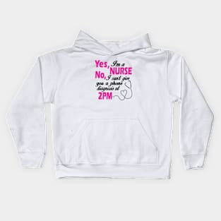 yes Im a nurse Kids Hoodie